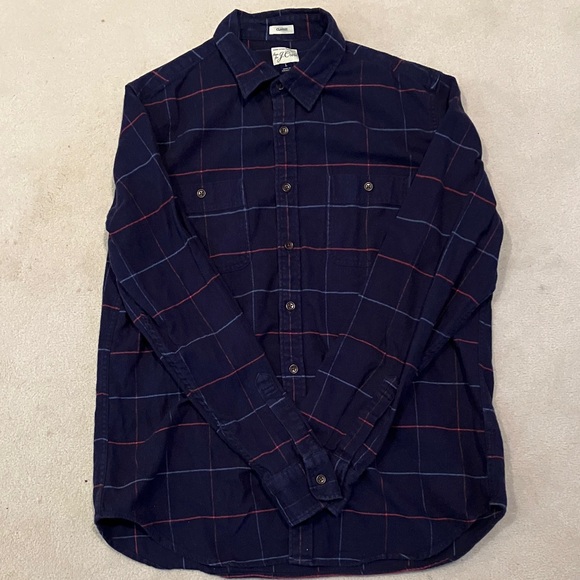 3 Large Men's Flannel Long Sleeve Button Down Shirts Polo Sewn For J Crew Neuse - Picture 4 of 12